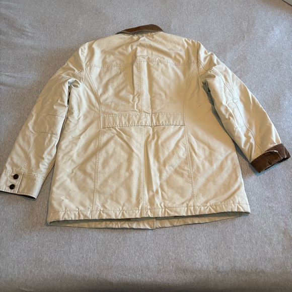 LL Bean Women’s Barn Coat Insulated Field Jacket Thinsulate Tan XL Reg Country - Picture 7 of 15